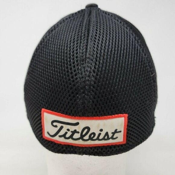 TITLEIST FJ PRO V1 TOUR CAP HAT BLACK MESH S-M - Picture 4 of 7